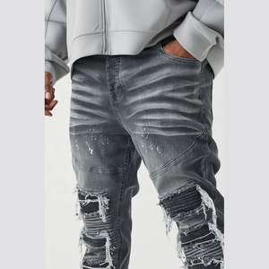 2026 New High Quality Men's <b>Jeans</b> Pant Business Casual Light Blue <b>Elastic</b> Loose Fashion <b>Jeans</b> Men's Pants With Free Shipping - Product Image 6