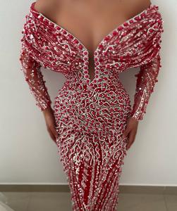 Dreamy Bridal Beaded Maxi Vintage Eco-Friendly Evening <b>Dresses</b> - Product Image 3