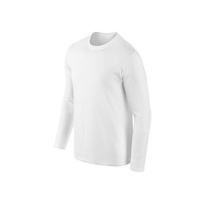 Material de algodón de alta calidad, nuevo diseño, peso ligero, cómodo, personalizado, Impresión de logotipo, manga completa, camiseta para hombre - Product Image 5