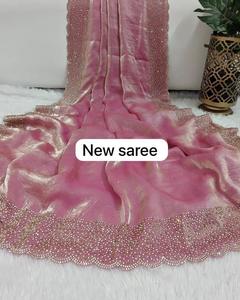 Gorgeous Stunning Indian Designer Space Silk Saree Latest Exclusive Fancy Blouse Bridal Ethnic <b>Party</b> Wedding Wear For Women Girl - Product Image 4