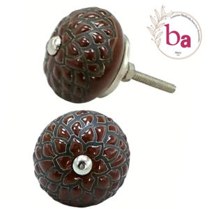 ลูกบิดเซรามิกทันสมัยที่สวยงามมือจับตู้นิกเกิลสำหรับห้องครัวห้องนอนห้องน้ำตู้เสื้อผ้าสำหรับตกแต่งสำหรับห้องนั่งเล่น-608 CK - Product Image 1