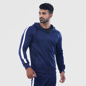 Survêtement Homme Haute Qualité Hiver Coupe-Vent Poids Lourd Ensemble de Jogging avec Fermeture Éclair Polyester Nylon Tech Sublimation Solide - Product Image 3