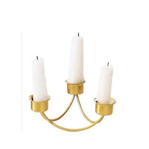 Soporte de vela de hierro forjado a mano, candelabros votivos negros curvos para ocasiones de Navidad y Pascua - Product Image 5