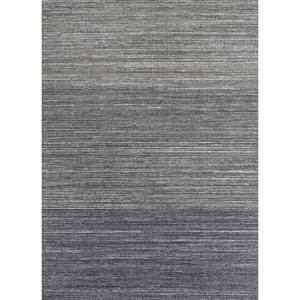 Alfombra Tesoro de Lana y Viscosa Tejida a Mano con Rayas Azules para Uso Doméstico-Hwv-51058 - Product Image 1