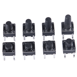 Membrane de clavier carrée noire en caoutchouc avec fil pour bouton de contrôleur de jeu 2 broches – Pièce de rechange - Product Image 4