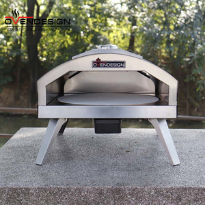 เตาอบพิซซ่าแก๊สแบบตั้งพื้นเคลื่อนย้ายได้ Ovendesign ขนาด 16 นิ้ว พร้อมหินหมุนอัตโนมัติ 500 องศาเซลเซียส ป้องกันควัน ไม่ติดกระทะ สำหรับใช้ในครัวเรือน - Product Image 2