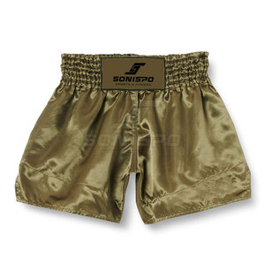 Short de Muay Thai à logo personnalisé pour hommes, meilleure vente en gros, short léger en spandex et polyester respirant et à séchage rapide - Product Image 1