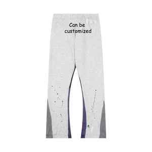 Wide Leg Sweatpants Trousers Fashion Hip Hop <b>Pants</b> Flare <b>Sweat</b> <b>Pants</b> <b>Men</b> French Terry Cotton <b>Pants</b> Straight Leg Baggy Sweatpants - Product Image 2