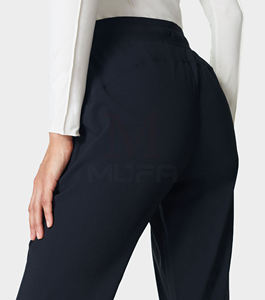 Casual Mid Waist Sweat Pant <b>Trousers</b> for <b>Men</b> 100% Cotton Jogger Elastic Closure Plain Dyed Straight Pattern OEM Service - Product Image 3