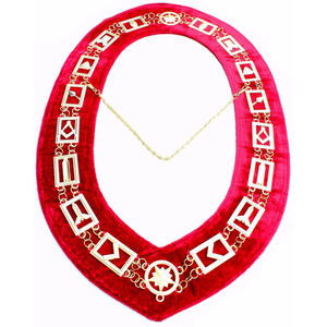 Col maçonnique personnalisé avec chaîne personnalisée, collier de haute qualité, léger, vente en gros - Product Image 1