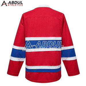 Camiseta de hockey sobre hielo de primera calidad con nombre y número personalizados, material duradero, ideal para deportes de equipo y uso en el día del partido. - Product Image 4