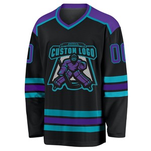 Premium Custom Made Ice Hockey Jersey Quick Dry Polyester with <b>Embroidery</b> OEM Service for Team Names - Product Image 2
