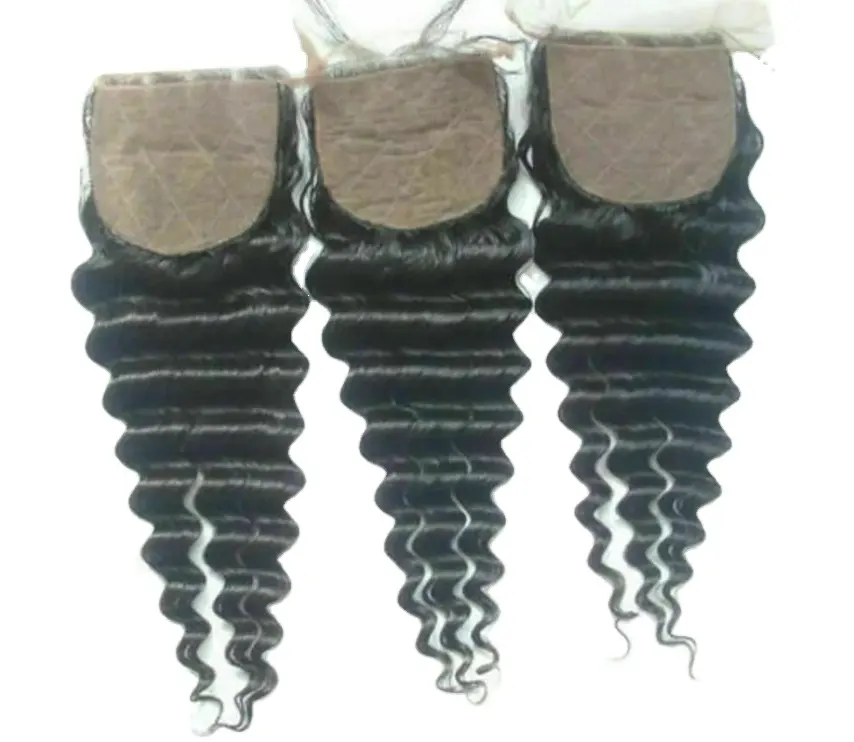 Cabelo Humano Virgem Brasileiro 10 a 26 polegadas Meio caminho livre Parting Todas as Texturas 4x4 Silk Base Topper Encerramento