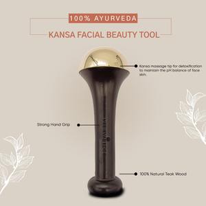 Outil de Massage du visage tenu dans la main de baguette de Kansa de haute qualité pour l'outil de beauté ayurvédique de haut de peau tonique rayonnante la plus grande société de fabrication - Product Image 4