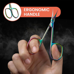 Tijeras de Uñas de Viaje Curvas de Acero Inoxidable, Herramienta de Cuidado de Uñas para Salón y Uso Diario Personal, Material Duradero - Product Image 5
