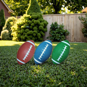 Custom Eco-Friendly Thickened Inflatable Rugby <b>Ball</b> - Safe Rubber Olive <b>Toy</b> for Kids' Training, Durable & Portable - Product Image 5