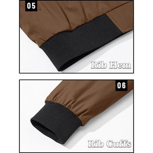 Veste universitaire personnalisée pour hommes pour hommes Bomber Tissu en satin brodé en vrac Vente en gros de logo personnalisé de style universitaire Condition hivernale - Product Image 6