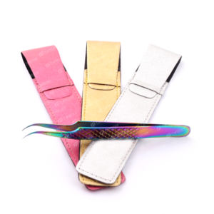 New Range Stainless Steel <b>Eyelash</b> Extension Tweezers Black Color Brand Name <b>Under</b> Your Perfect Grip to Lashes - Product Image 5