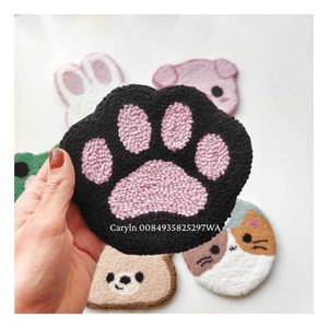 Custom <b>Mug</b> Rug coaster Personalized Pattern DIY <b>Mini</b> Round/ Square Rug <b>Mugs</b> Coasters for Drink - Caryln 0084935825297 - Product Image 4