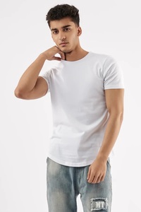 Camiseta de algodón 100% de alta calidad para hombre, estilo Formal fresco de verano con impresión de logotipo personalizado, venta al por mayor, fábrica en blanco - Product Image 6