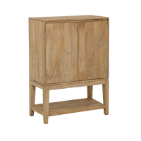 Buffet haut moderne en bois de manguier pour hôtel et salon
