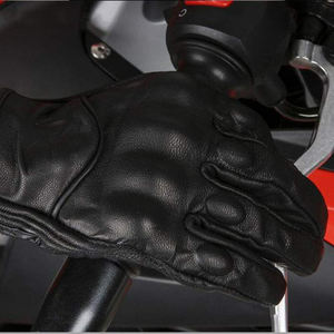 Service OEM pour une Protection Ultime Confort Blanc Noir Bon Fournisseur Gants de Moto en Cuir Véritable PAR INCROYABLE INDUSTRIES - Product Image 5