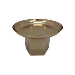 Best-seller Présentoir à gâteau de forme ronde en métal à un étage, fini or, pour anniversaire, événement, fête, présentoir, vente en gros en vrac - Product Image 1