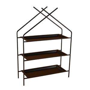 Three-Tier Rectangular Metal <b>Cake</b> Stand with Black Metal Frame Eco-Friendly Versatile <b>Cake</b> <b>Tools</b> Durable Stands - Product Image 3