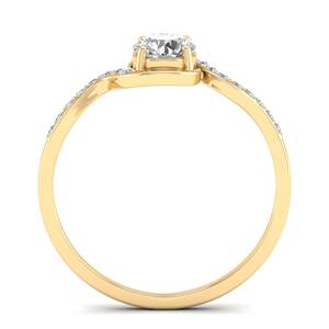 REYES Custom Hip Hop 925 plata esterlina corte redondo 0.58Ct Moissanite Anillos De Compromiso 14K oro blanco aniversario regalo joyería - Product Image 4