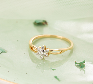 แหวนเพชรทรงกลม 0.70 กะรัต ดีไซน์ดอกไม้ สวยหรู โรแมนติก เพชรเลี้ยงในห้องปฏิบัติการ เหมาะสำหรับงานแต่งงาน งานเลี้ยงฉลองครบรอบ - Product Image 5