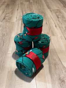 Vendas de Polo para Caballos de Forro Polar Duradero al por Mayor con Cierre de Velcro, Vendajes de Protección para las Piernas Ecuestres para Montar y Entrenar - Product Image 2