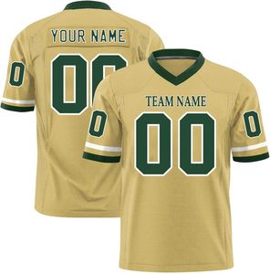 Maillots de football américain OEM Logo d'équipe personnalisé Manches Rayures maille polyester à séchage rapide Noms numéros Impression par sublimation - Product Image 3