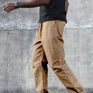 กางเกงขายาวผู้ชายดีไซน์ล่าสุด ขายส่ง สไตล์โดดเด่น ปี 2025 ผ้าแคนวาส น้ำหนักเบา ทรงตรง สบายๆ เอวกลาง สำหรับขายออนไลน์ - Product Image 5