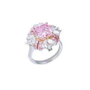 แหวนเพชรชมพูทรงคุชชั่นดีไลลาห์ - Product Image 2
