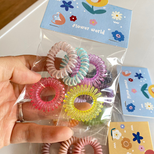 Fabrication de produits téléphoniques corde à cheveux bande téléphonique élastique pour cheveux attaches de cordon téléphonique - Product Image 4