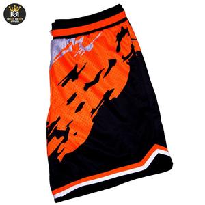 กางเกงขาสั้นออกกำลังกายพิมพ์ซับลิเมชันสำหรับผู้ชายกางเกงขาสั้นสองข้างมีกระเป๋าพิมพ์ลาย - Product Image 3