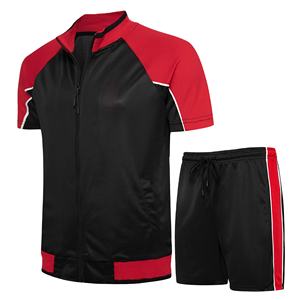 ผู้ผลิตชุดวิ่งฤดูร้อนแบบกำหนดเอง ชุดกางเกงขาสั้นผู้ชาย พิมพ์โลโก้ เสื้อยืดคอกลม ชุดเซ็ต 2 ชิ้น สำหรับผู้ชาย ปี 2026 - Product Image 5