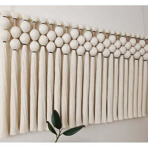 Tapiz de Pared de Macramé Estilo Bohemio MORSE con Patrón Abstracto para Decoración de Cama, Arte Mexicano para Decoración del Hogar - Product Image 3
