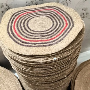 Sous-verres et sets de table et contenants organiques faits à la main Sous-verres en jute fabriqués avec excellence pour un usage domestique - Product Image 2