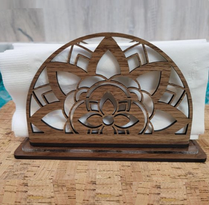 Porte-serviettes en bois d'acacia pour décoration de table de cuisine - Product Image 6