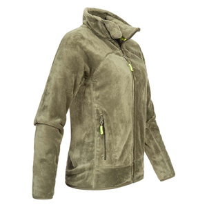 Chaqueta de Forro Polar Cálida y Suave con Cierre, Ajuste Relajado y Transpirable para Mujer, Chaqueta Clásica de Invierno con Cuello Alto y Corte Moderno - Product Image 5