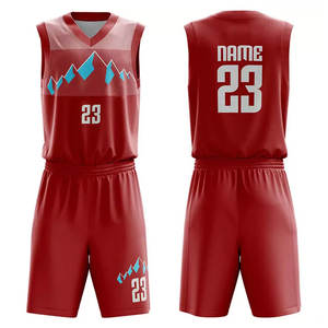 Uniformes de Baloncesto de Verano de Alta Calidad, Personalizados para Escuelas Secundarias, 100% Poliéster Transpirable, Unisex, Manga Corta, Descuento Total - Product Image 4