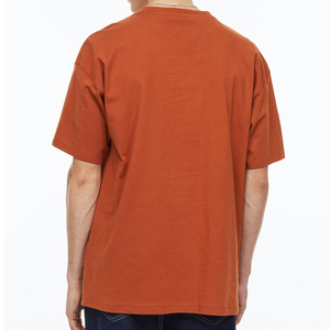 เสื้อยืดผู้ชายผ้าฝ้าย100% ขนาด300กรัมผ้าถักดีไซน์ทึบมีตำแหน่งปักหน้าจอด้านหน้า - Product Image 4