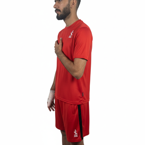 OEM/ODM Sur mesure : Ensembles d'été pour hommes en coton épais 100%, coupe ample et oversize, comprenant T-shirts et shorts - Product Image 3