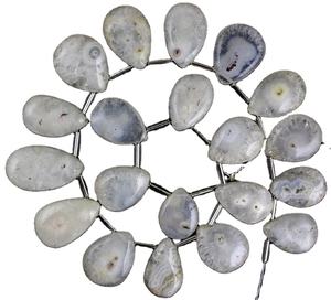 Venta al por mayor fabricante genuino de alta calidad único 20 piezas de cuarzo solar natural suave cuentas en forma de pera - Product Image 1