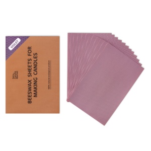 Fabricant de kit de fabrication de bougies de bricolage pour enfants Gamme de couleurs violettes de 48 + couleurs de luxe Feuilles de cire d'abeille Jouet éducatif - Product Image 1