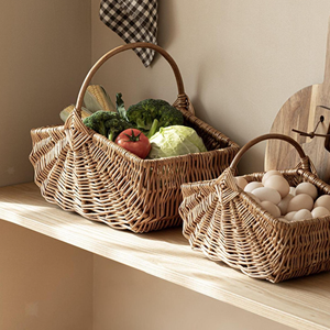 ตะกร้าเก็บของหวายลายสแกลลอปที่จำเป็น ตะกร้าหวายทอที่เป็นมิตรกับสิ่งแวดล้อม สำหรับตกแต่งบนโต๊ะอาหาร จากผู้ผลิตในเวียดนาม - Product Image 6