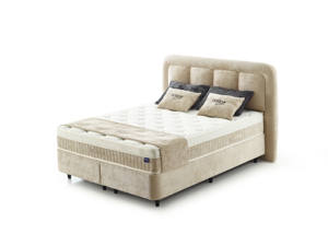 Base de Cama Ajustable Moderna Francesa Tapizada con Muelles Ensacados y Almacenamiento, Tamaño Especial 90x200, Estructura de Hierro, Marca Donna NOTICE - Product Image 4