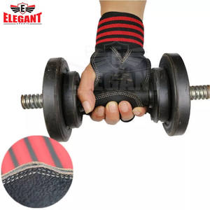 Almohadilla de agarre para entrenamiento físico de levantamiento de pesas 2024, equipo de gimnasio, empuñaduras de cuero de ELEGANT SPORTS - Product Image 5