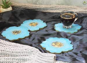 Posavasos de Resina de Estilo Simple y Alta Gama, Diseño Bohemio, Ecológico, Hecho a Mano, Ligero, Personalizado, Superficie Lisa y Limpia - Product Image 4